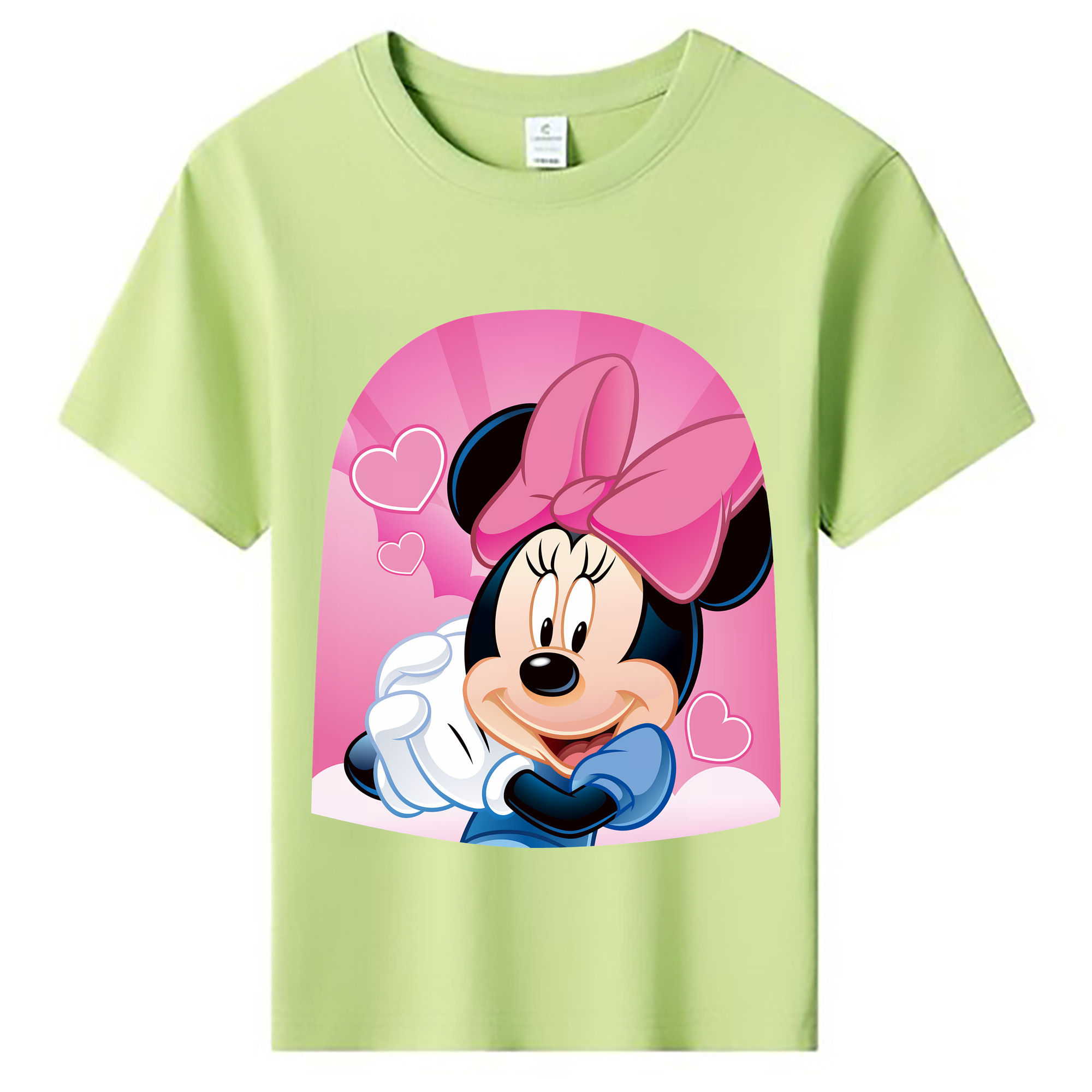（画像用） ミッキーマウス Mickey Mouse 綿100％キッズTシャツ（フロントプリント）